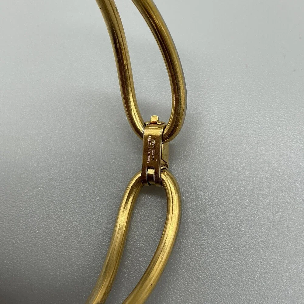 Vintage Timex Womens Watch 16mm Brown Dial Gold Tone Bangle Manual Wind 6.5